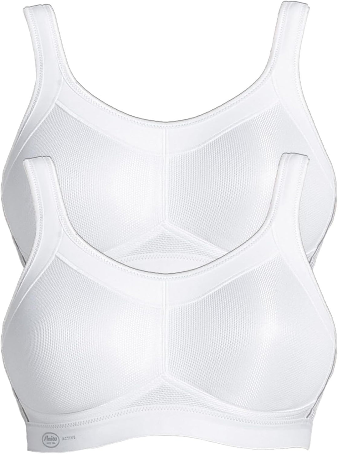 Anita 2er Sparpack Sport BH Momentum 5529 Gr. 65-105 A-H 95B Weiss/Weiss, 95B Weiss/Weiss