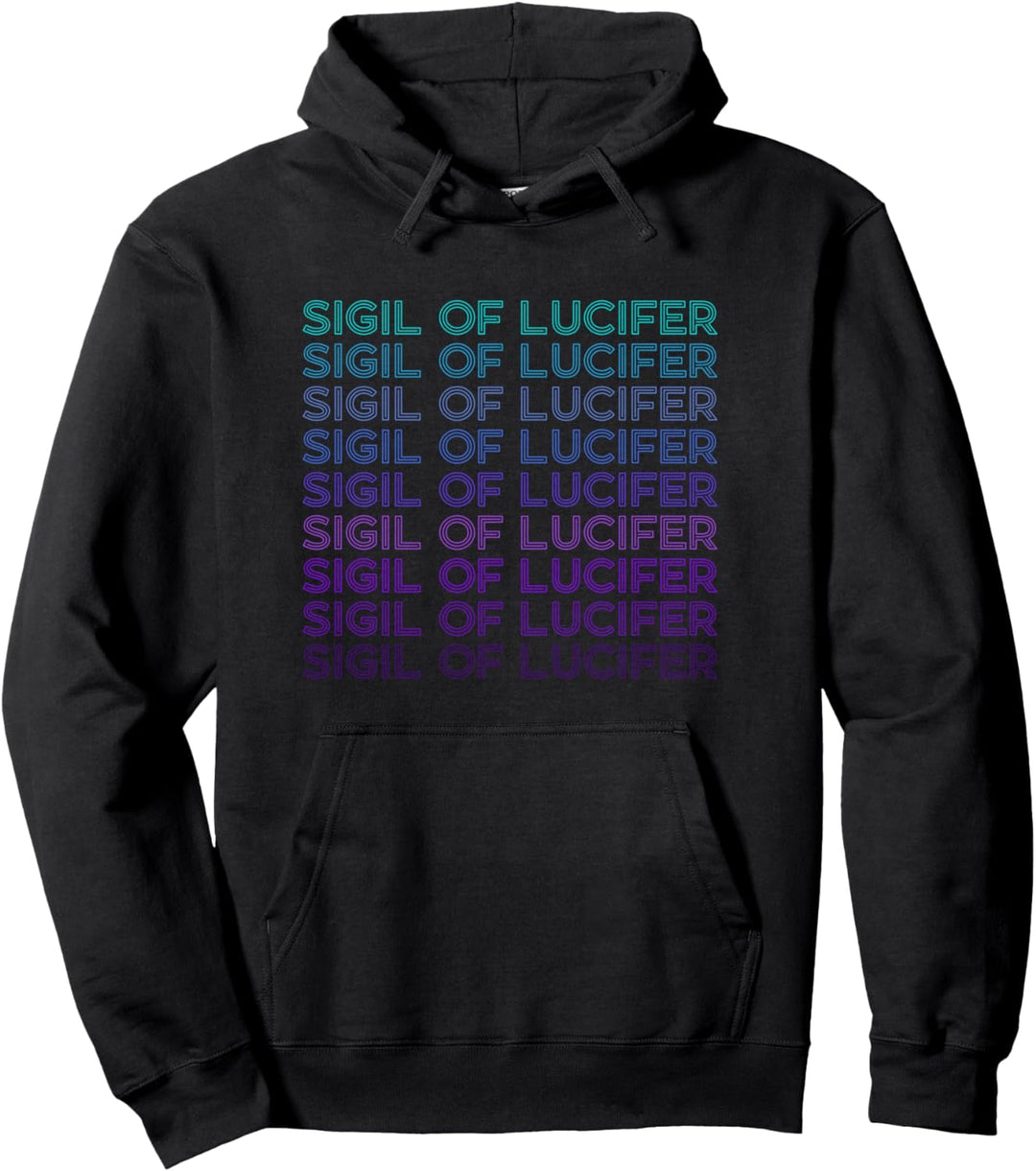 Sigill von Luzifer Retro Pullover Hoodie