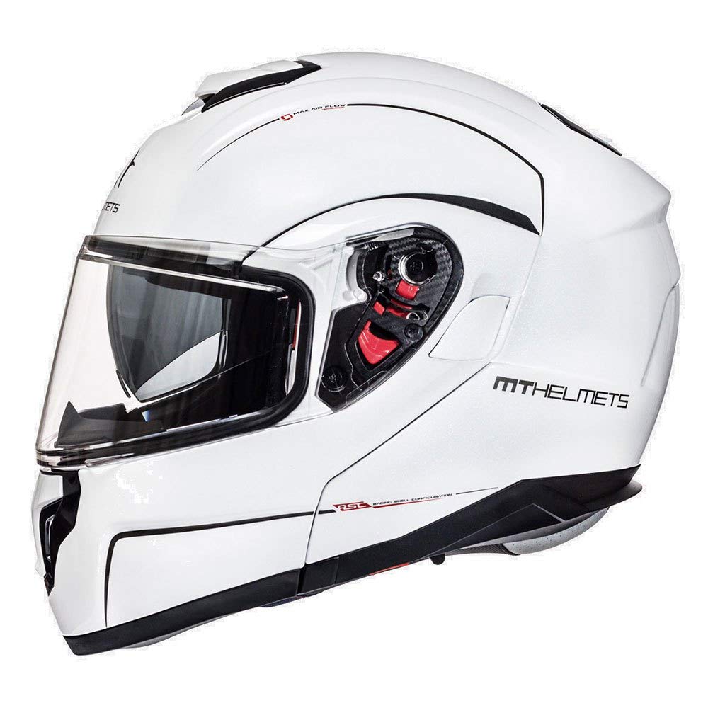 MT HELMETS ATOM SV SOLID GLOSS PEARL WHITE L