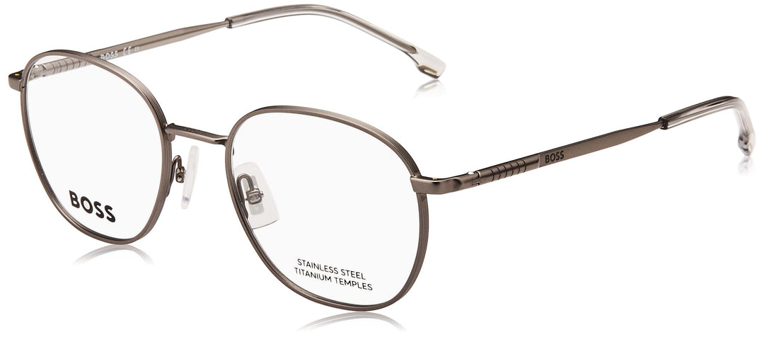 BOSS Unisex Sunglasses 55 Matte Dark Ruthenium, 55 Matte Dark Ruthenium