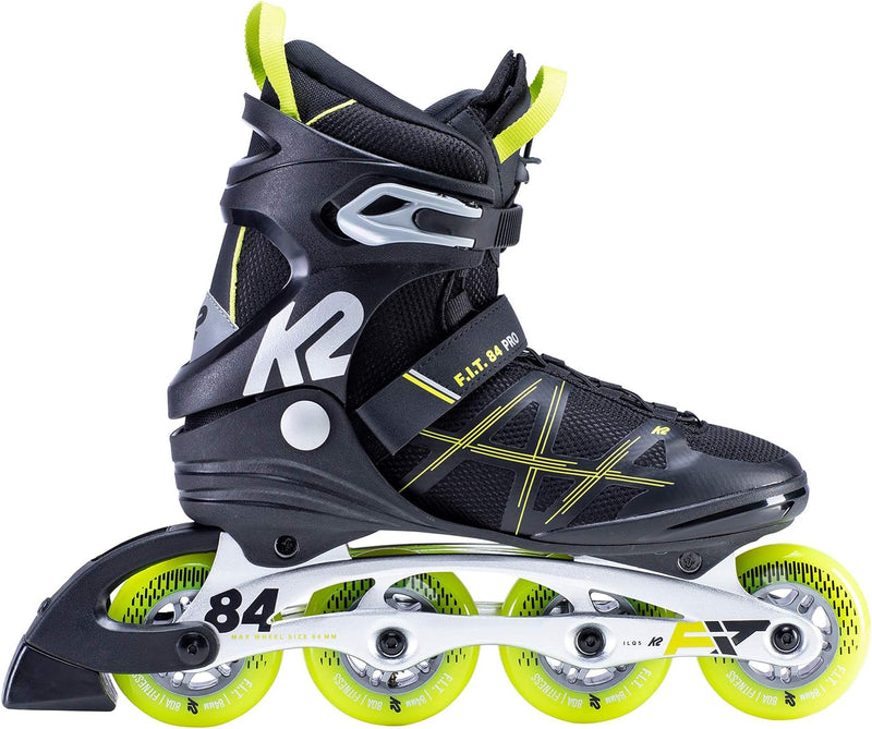 K2 Herren F.i.t. 84 Pro Inline Skates EU: 40 (UK: 6.5 / US: 7.5) Black - Yellow, EU: 40 (UK: 6.5 / U