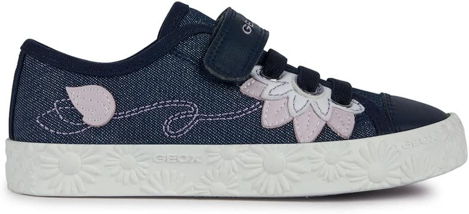 Geox Mädchen Jr Ciak Girl Sneaker 28 EU Navy, 28 EU Navy