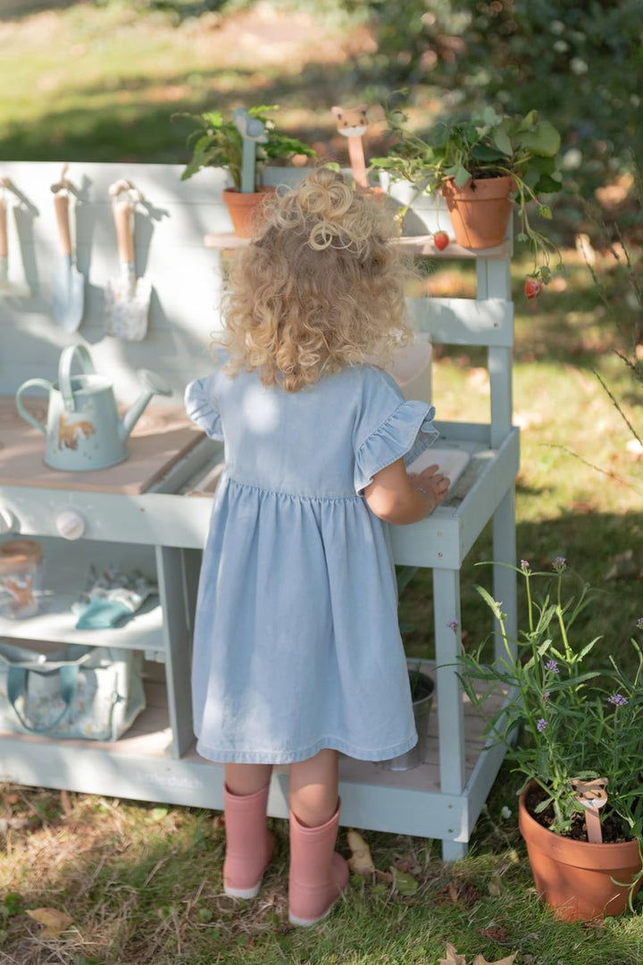Little Dutch Matschküche - Spielküche für den Garten - Outdoorküche für Kinder - Holzküchen für Klei