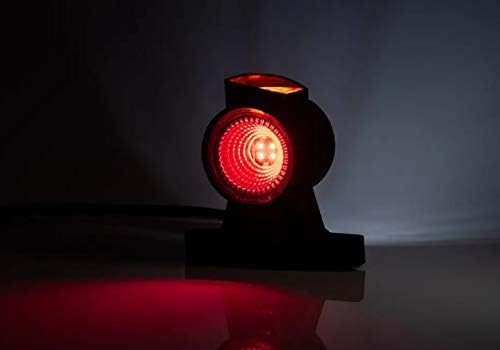 2 x LED Gummi Begrenzungsleuchte Seitenleuchte 12V 24V mit E-Prüfzeichen Positionsleuchte Auto LKW P