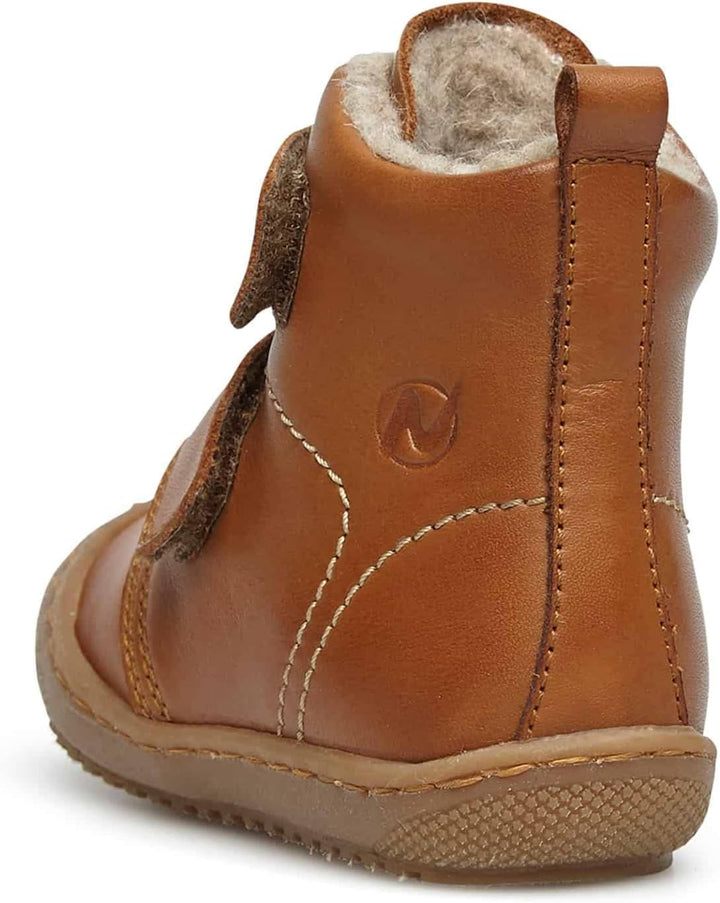 Naturino Bubble VL-Stiefeletten aus gefüttertem Nappaleder, Cognac 26
