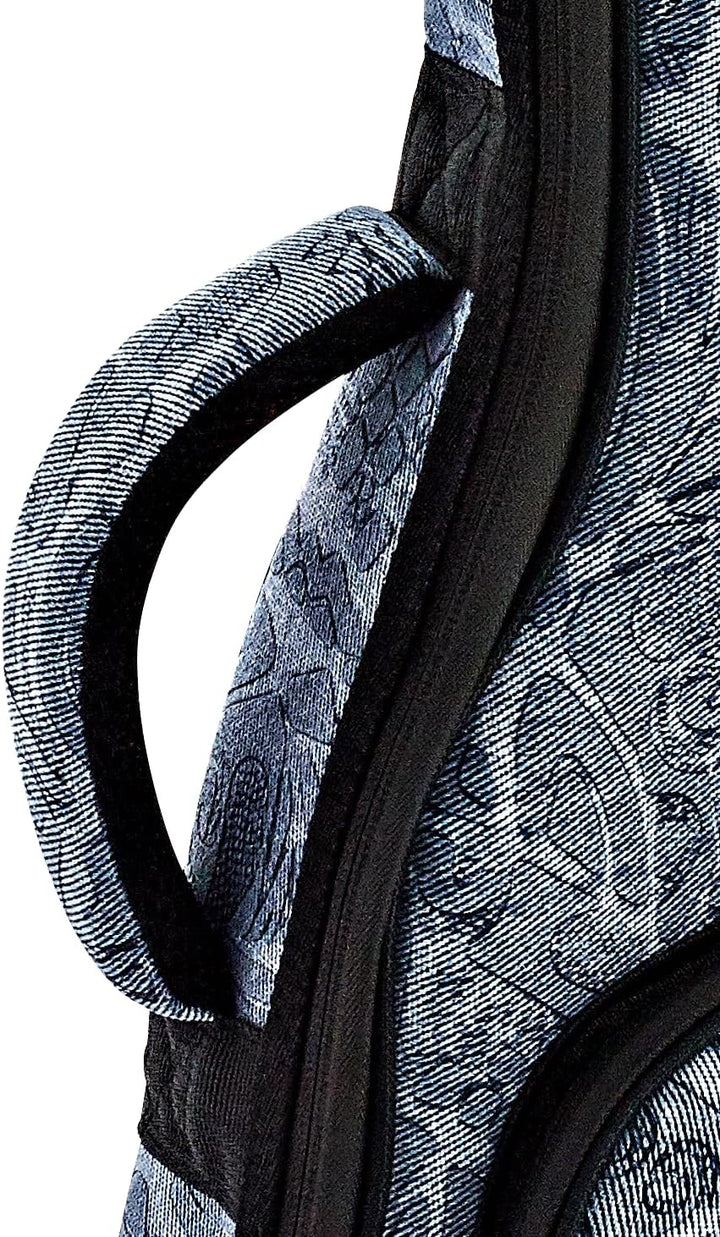 ORTEGA Gigbag für Konzert Ukulelen - Denim Look Blue (OUB-CC-BLJ)