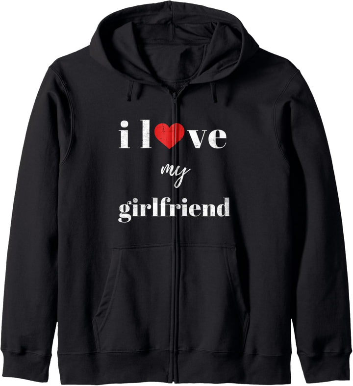 Ich liebe meinen Freund Freund lustiges passendes Kapuzenjacke