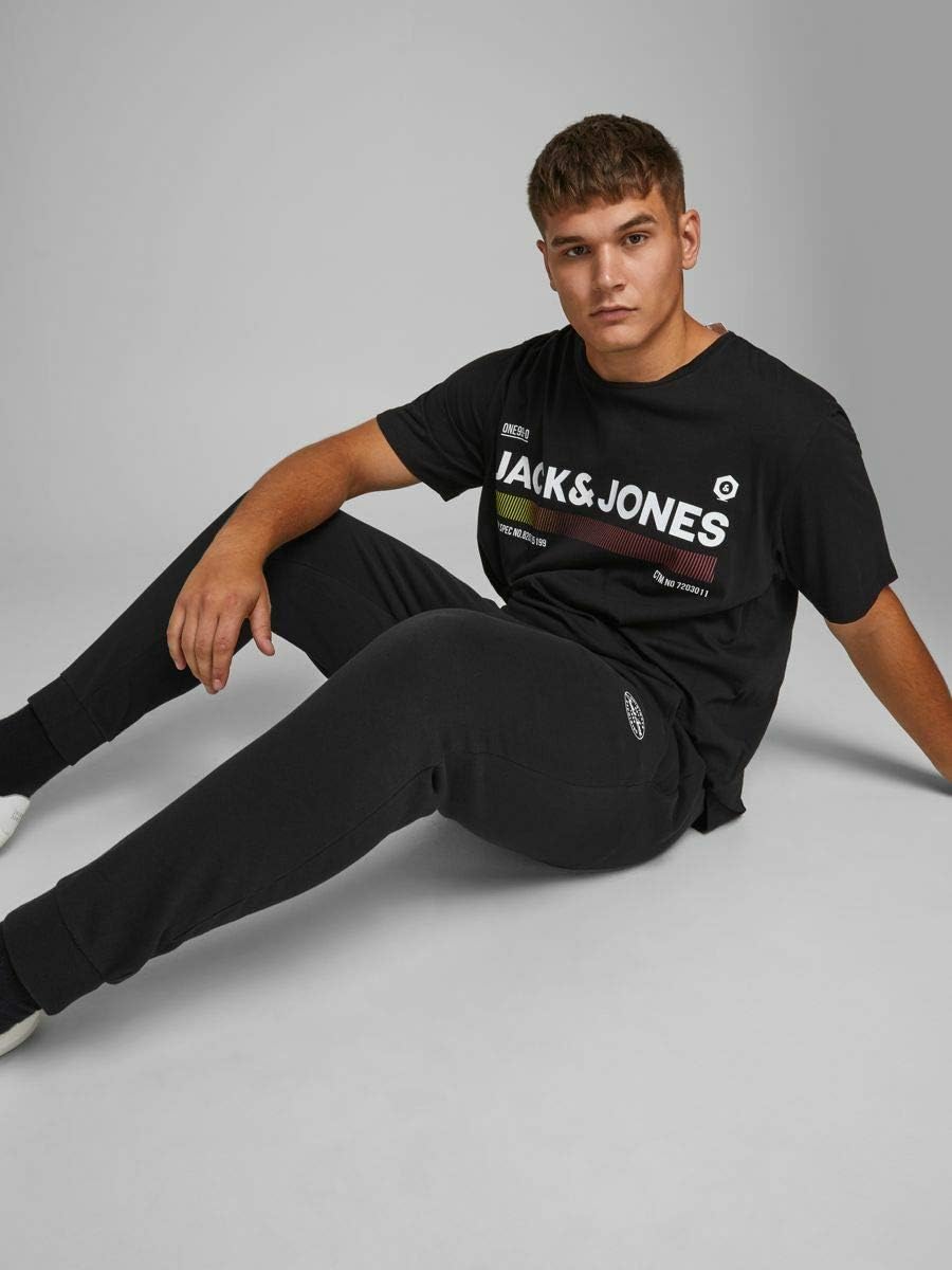 JACK & JONES Male Jogginghose Regular Fit Jogginghose XS Schwarz, XS Schwarz