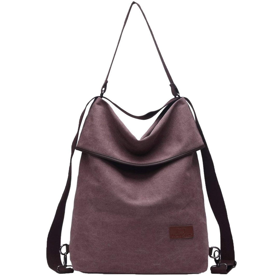 Travistar Damen Canvas Schultertasche Rucksack Gross Handtasche Vintage Damen umhängetasche Anti Die