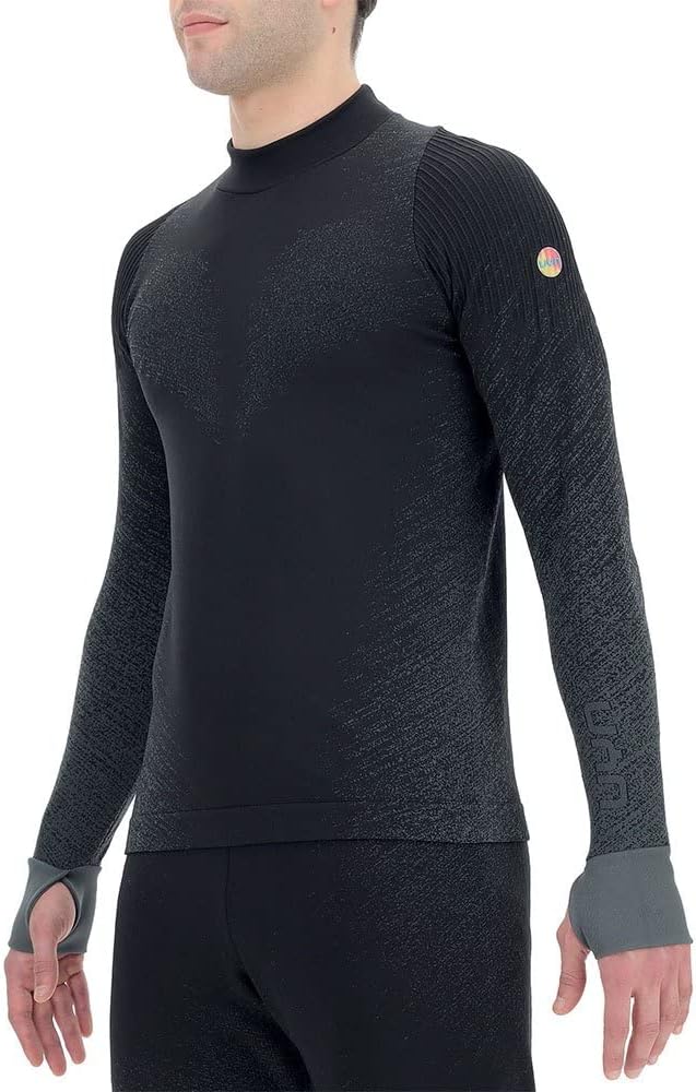 UYN Herren Running Exceleration Sweatshirt (1er Pack) L Black/Cloud, L Black/Cloud