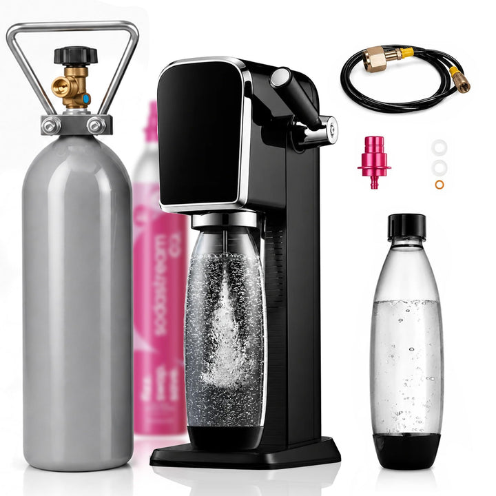 Wassersprudler Art Spar-Set mit 2kg CO2-Flasche 400L statt 60 L | optimal für Familien und Büro I TÜ