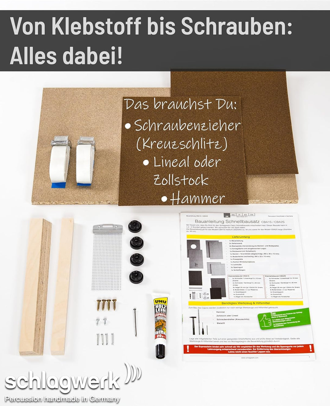 Schlagwerk - CBA20S - SPL montierbare Cajon - Large