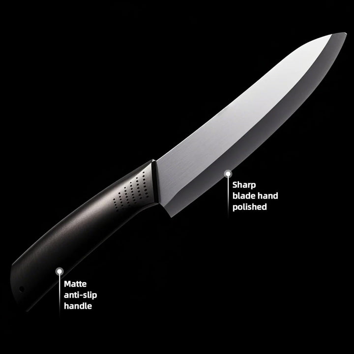 Keramikmesser Set, Ergonomischer Griff, Keramikmesser Set mit Schutzhülle (3 Teilig Keramik Messer u