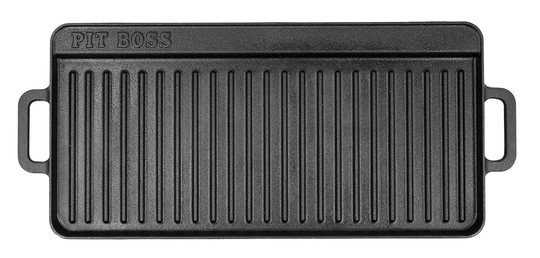 PIT BOSS 68007 Grillpfanne aus Gusseisen, 25,4 x 50,8 cm, Schwarz