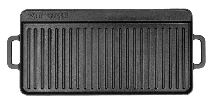 PIT BOSS 68007 Grillpfanne aus Gusseisen, 25,4 x 50,8 cm, Schwarz