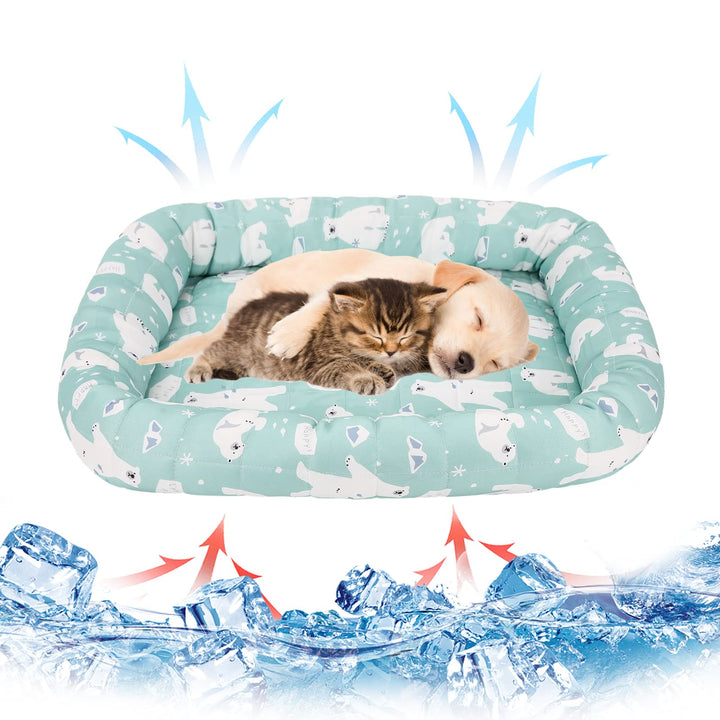 Gukasxi Haustier Kühlmatte Kühldecke für Sommer, Katzen Kühlende Haustiermatte Selbstkühlend Matte W