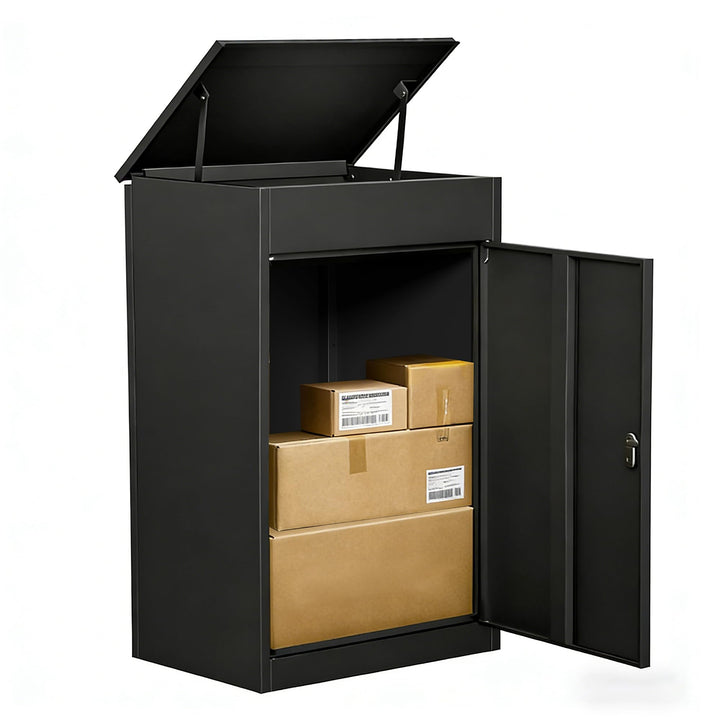 Paketbox Briefkasten mit Paketfach Paketbox Draussen Gross XXL Diebstahlgeschützter Paketbriefkasten