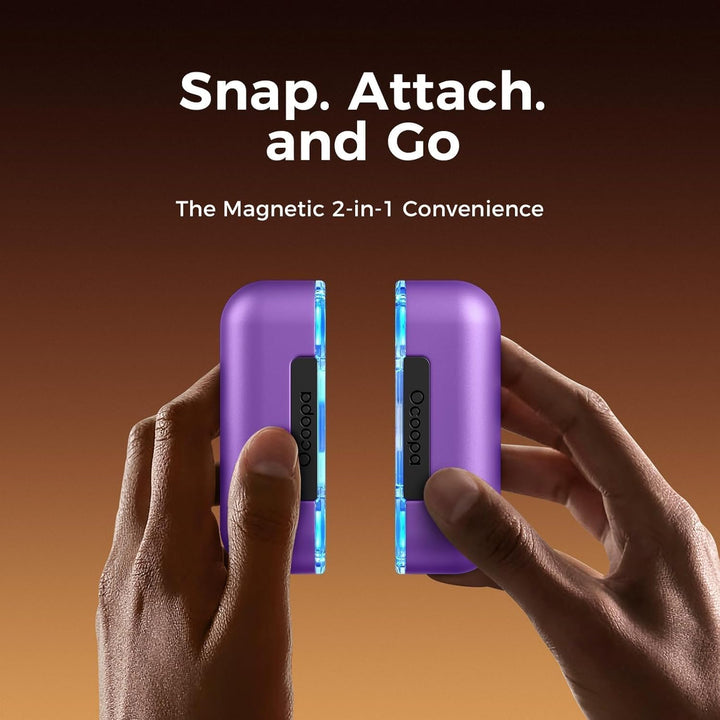 OCOOPA Elektrischer Handwärmer, 10000 mAh Split-Magnetic 2er-Pack, 4 Heizmodi, Schnelleres Aufheizen