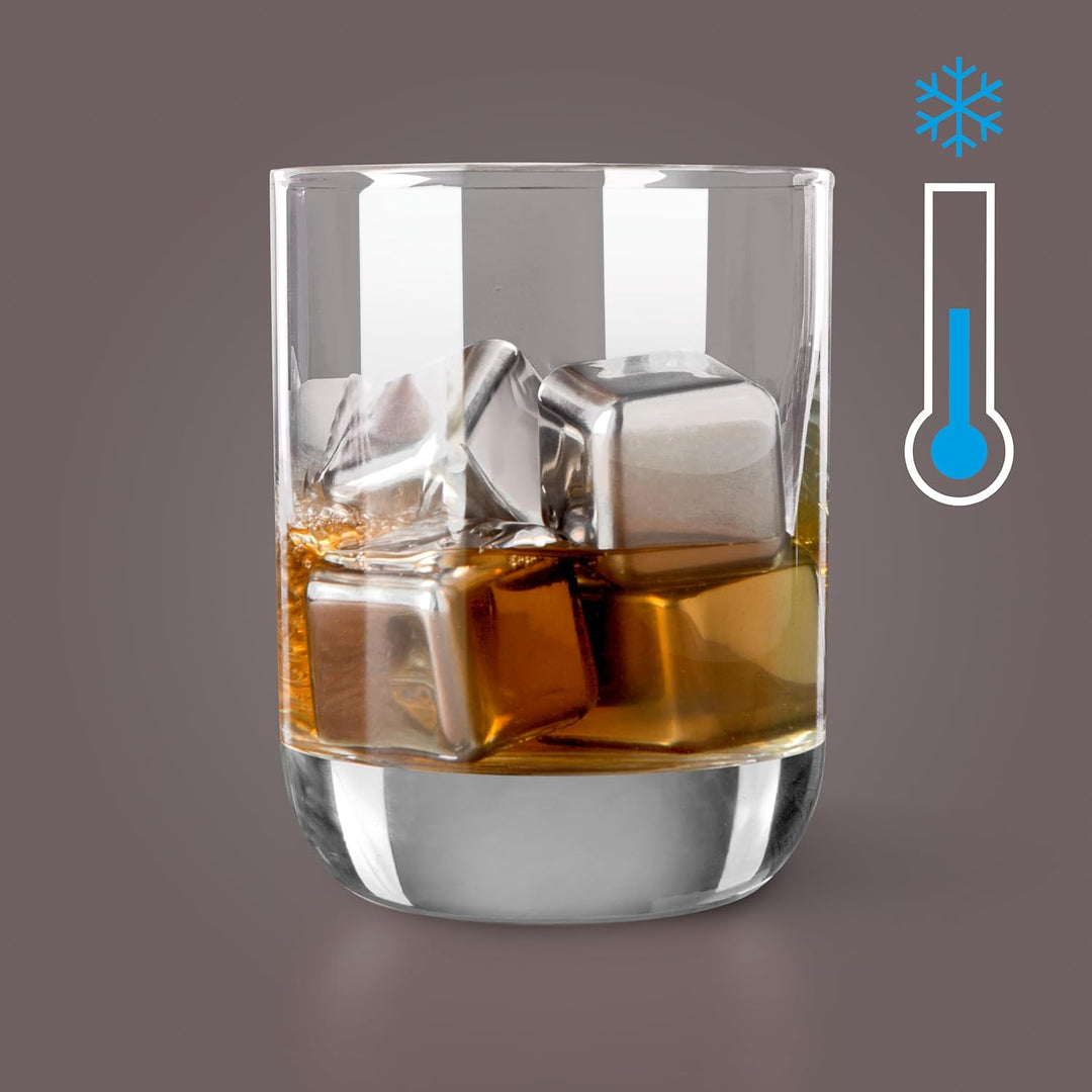 Vacu Vin 18603606 Whisky Kühlsteine 4-er Set