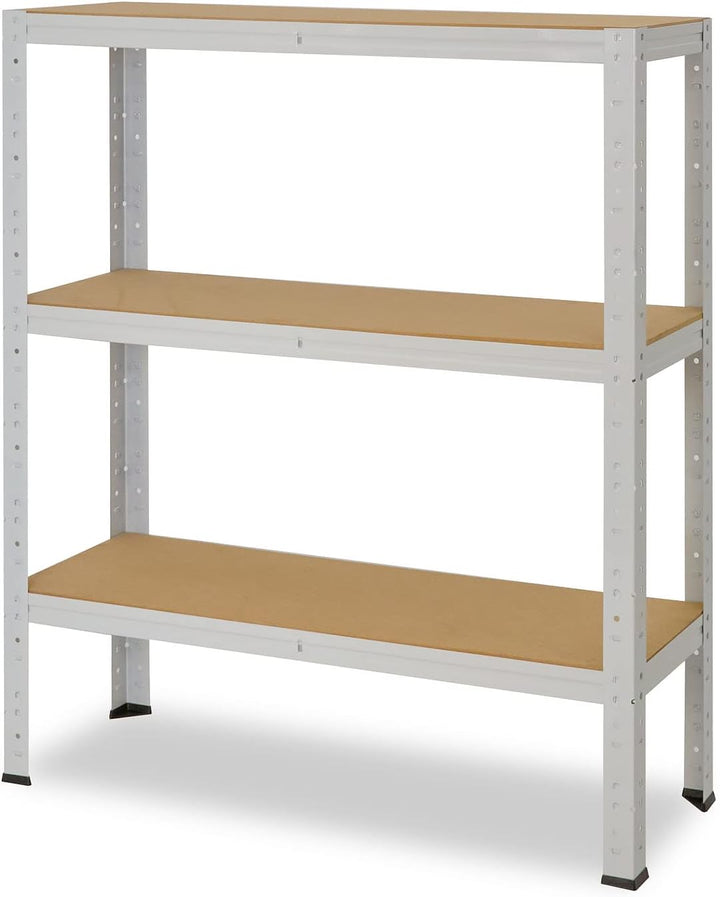 shelfplaza® 100x70x60cm Office Lagerregal Büro Schwerlastregal lichtgrau/Metall Regal Büro mit 3 Böd