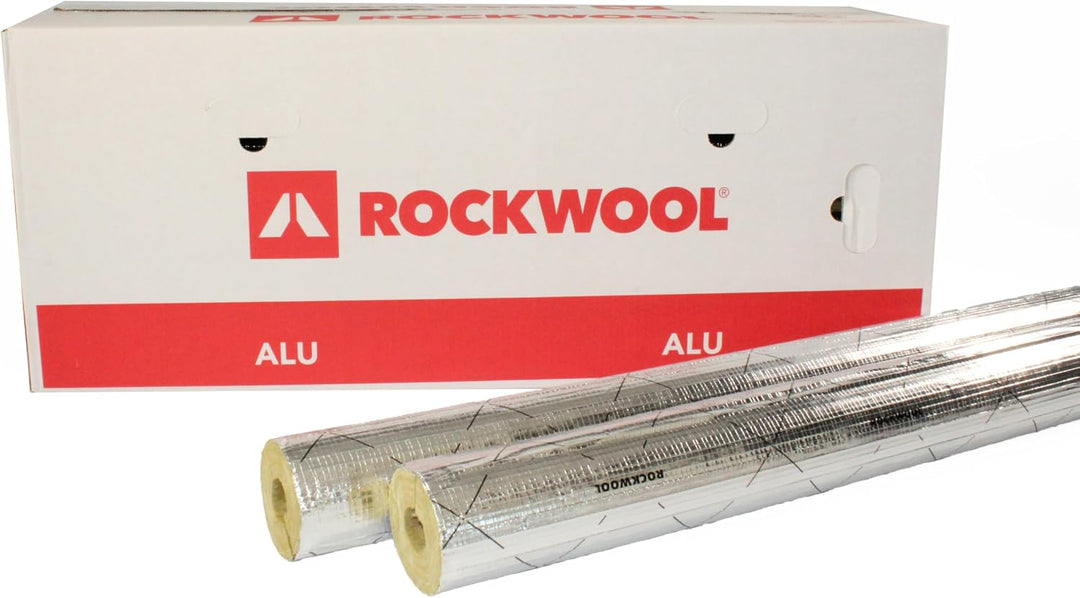 Rohrisolierung ¦ Rockwool ¦WLG 0,035 ¦ Steinwolle ¦ Dämmung ¦ alukaschiert ¦ Rohrschale ¦ erfüllt di