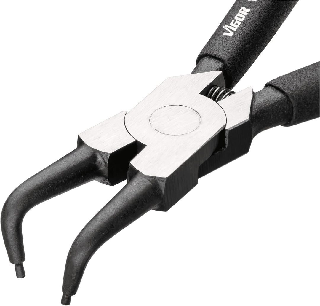 VIGOR Sicherungsring-Zange ∙ V6510D-19 Innensicherung Abgewinkelt 19-60 mm, Innensicherung Abgewinke