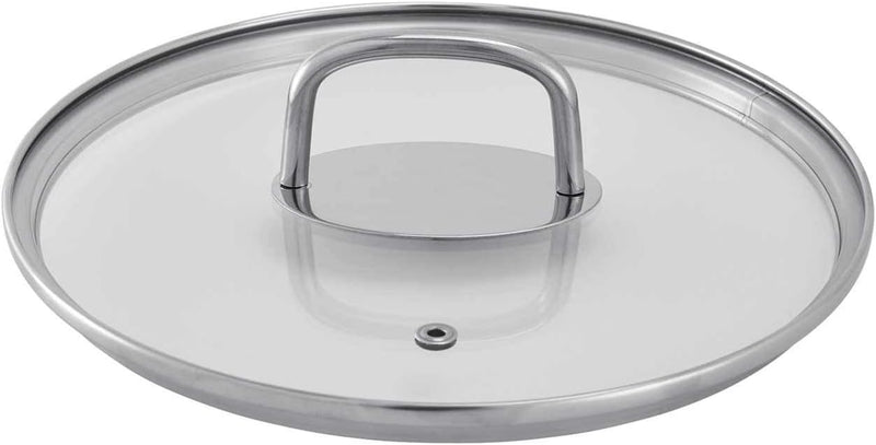 KHG Topfset 4-teilig Edelstahl Induktion Kochtopf 16 cm, 20 cm, 24 cm mit Glasdeckel, 16 cm Kasserol