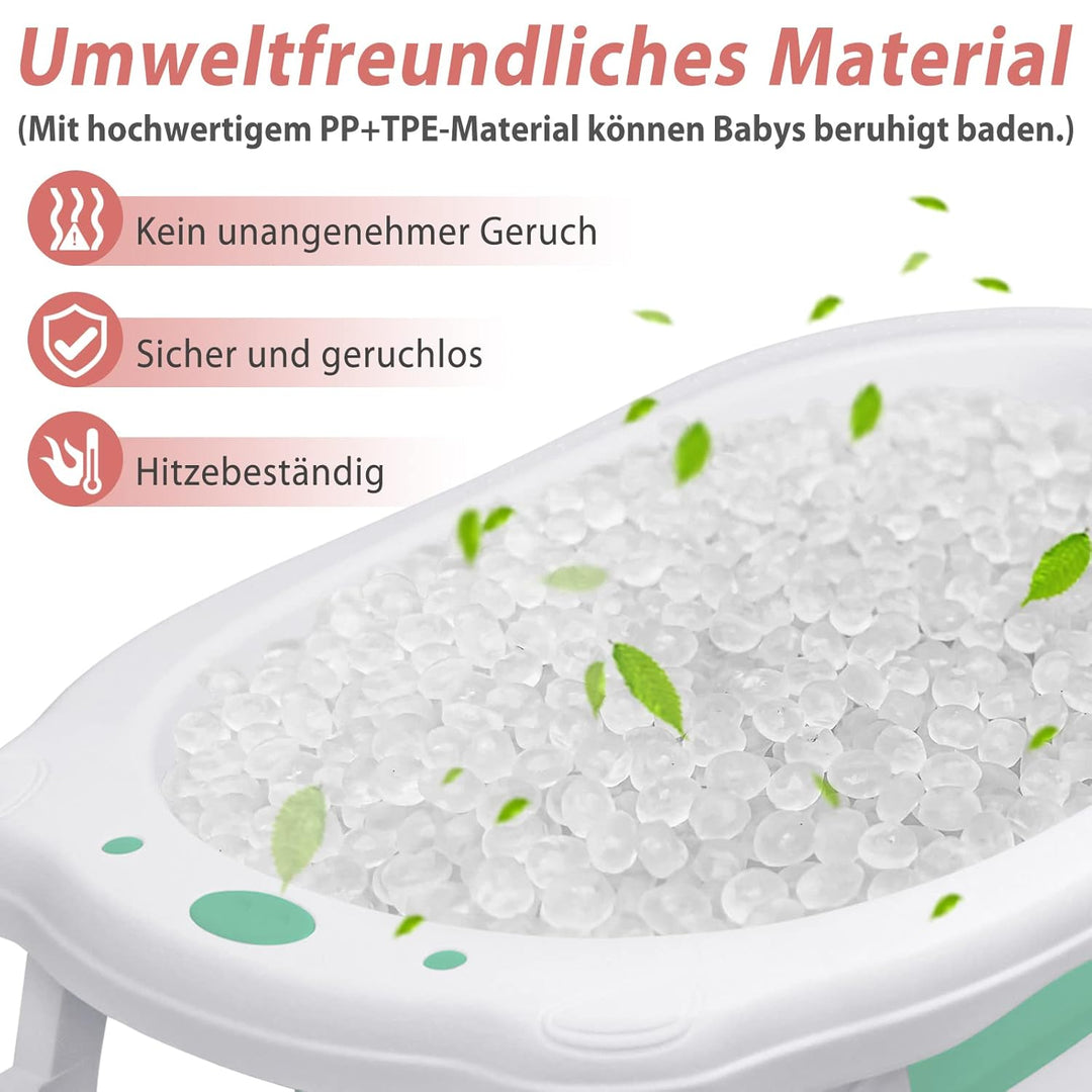 Froadp 82x50x20cm Faltbare Badewannen für Babys, Klappbare Babybadewanne, Rutschfest Kinderbadewanne