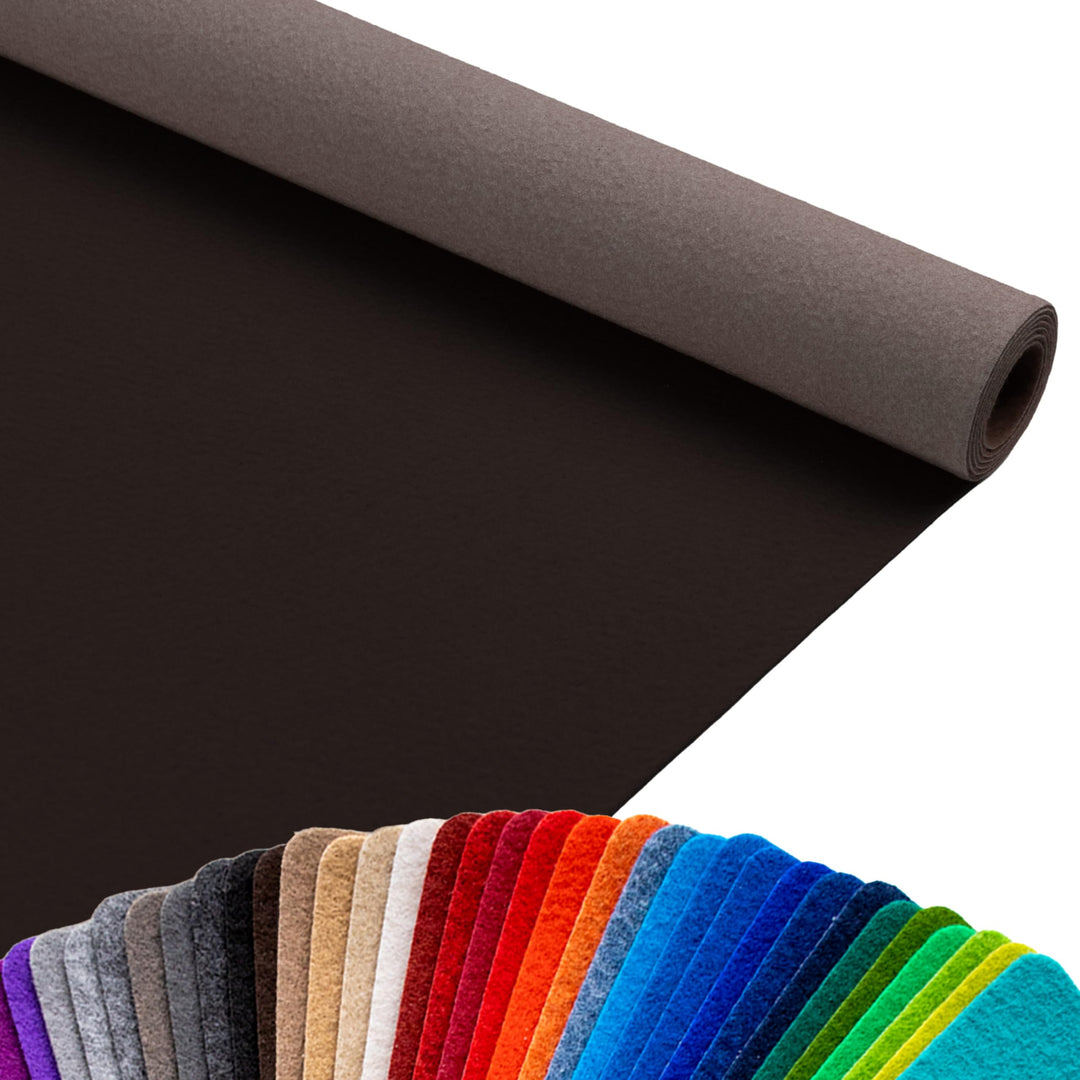 Primaflor Messeteppich Podium | Braun | 100 x 500 cm | Flacher Eventteppich aus 100 % Polypropylen,