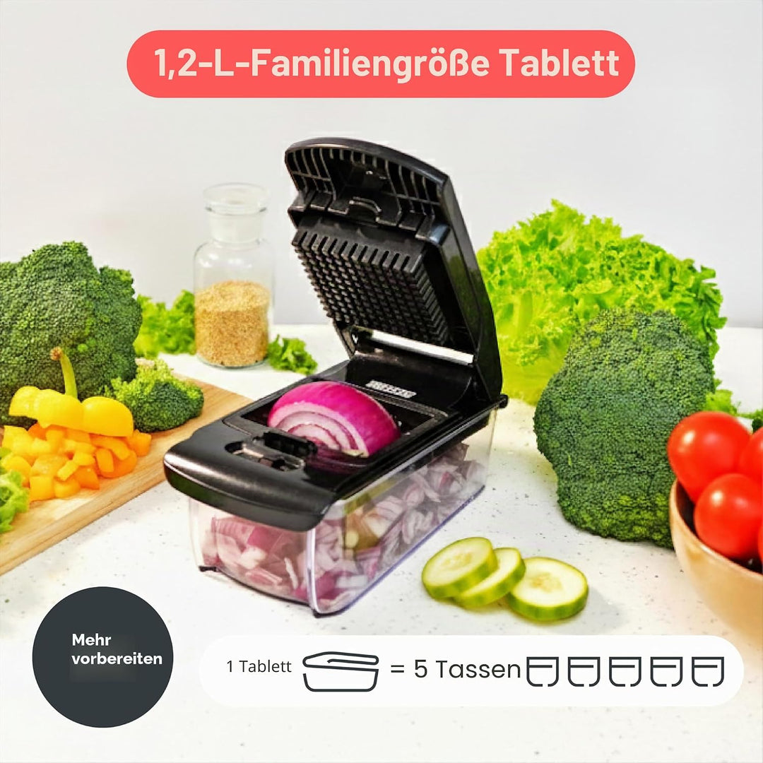 Gemüseschneider Spiralschneider Gemüsehobel - Gemüse Schneider Zwiebelschneider Kartoffelschneider O