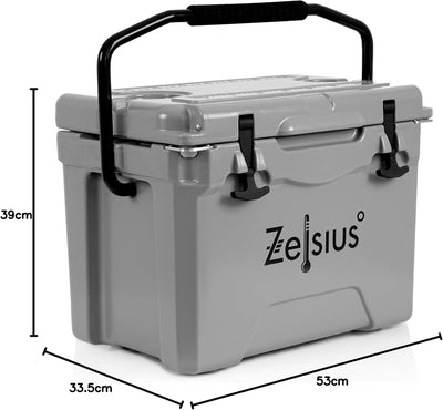 Zelsius Kühlbox 25 Liter | Coolbox | Tragbare Cooling Box ideal für Auto Camping Urlaub Angeln Freiz