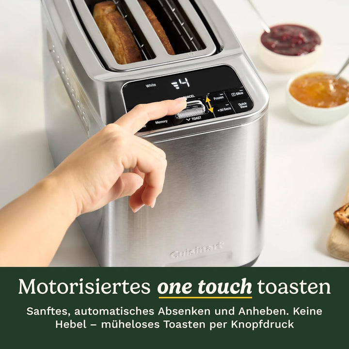 Cuisinart Smart Elite 2-Scheiben-Toaster | Extra-lange Schlitze für Artisan-Brote | Speichern Sie Ih
