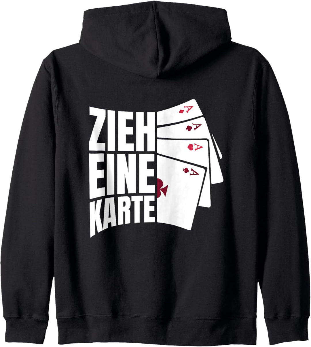 Zieh eine Karte - Zaubertrick Magier Zauberer Spruch Kapuzenjacke