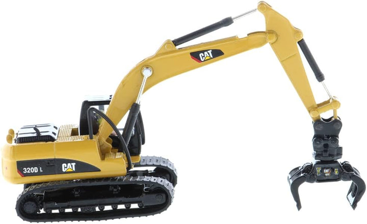 Diecast Masters 85652 - Caterpillar Bagger mit Zubehör 320D, Massstab 1:87, ca. 11,7 x 4,5 x 4,8 cm,