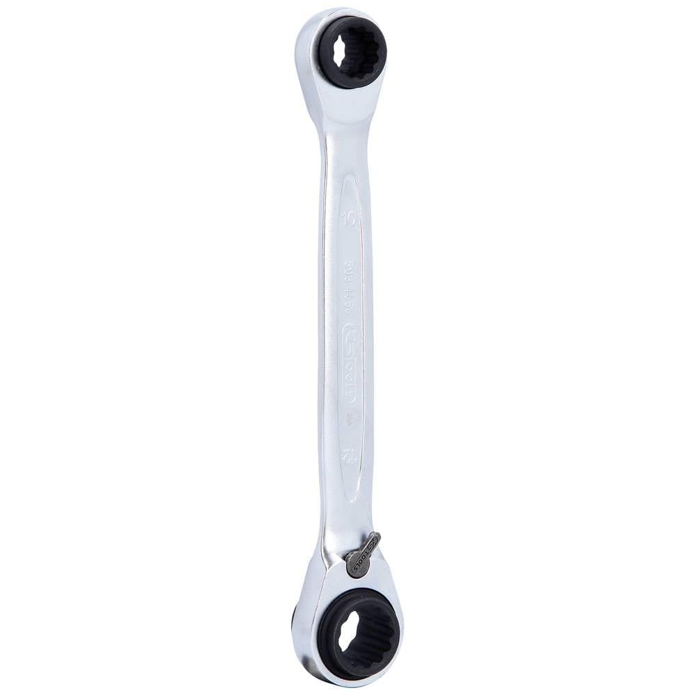 KS Tools 503.4656 4 in 1 GEARplus umschaltbar Doppel-Ratschenringschlüssel, 8x10x12x13mm, 8x10x12x13