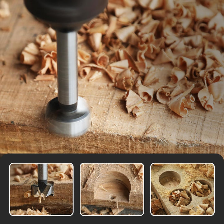 Forstnerbohrer 100mm für Holz, Forstner Bits durchmesser 100mm, Länge 150mm mit 12mm Sechskant Schaf