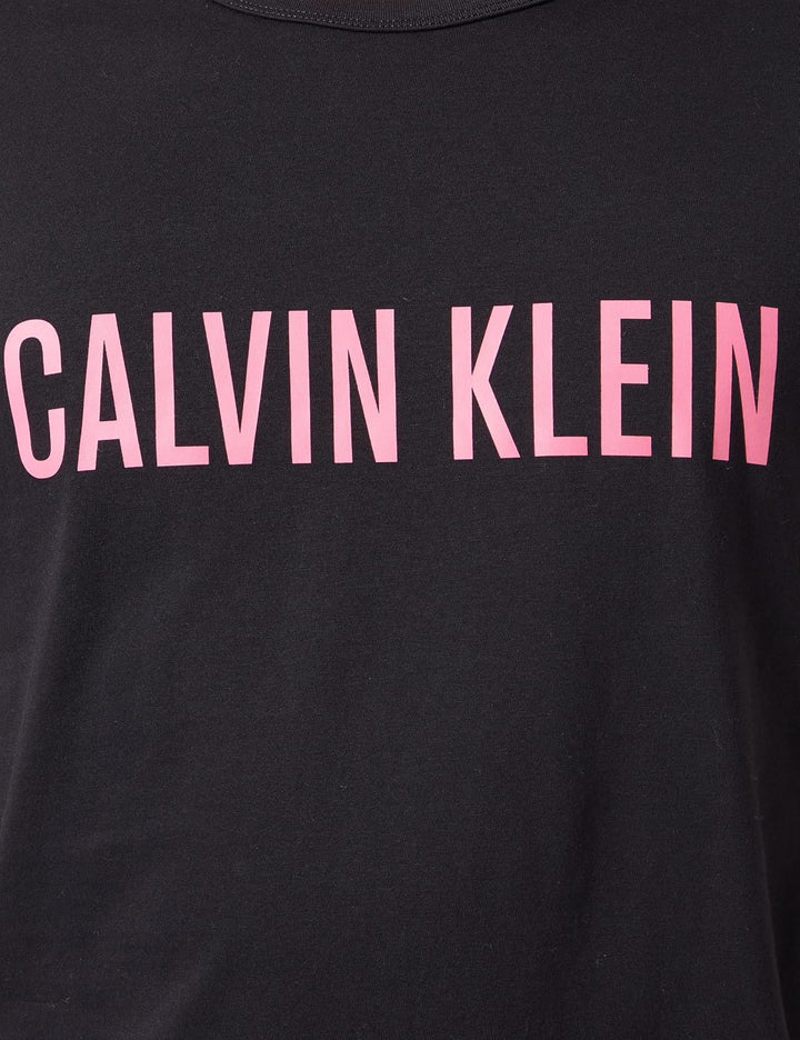 Calvin Klein Herren T-Shirt M Schwarz (Black W/ Fuchsia Rose), M Schwarz (Black W/ Fuchsia Rose)