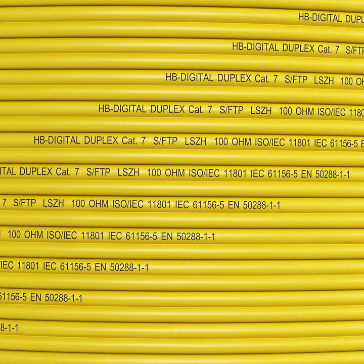 HB-DIGITAL 5m CAT 7 Netzwerkkabel LAN Kabel Verlegekabel Ethernet Installationskabel 10 Gbit/s AWG23