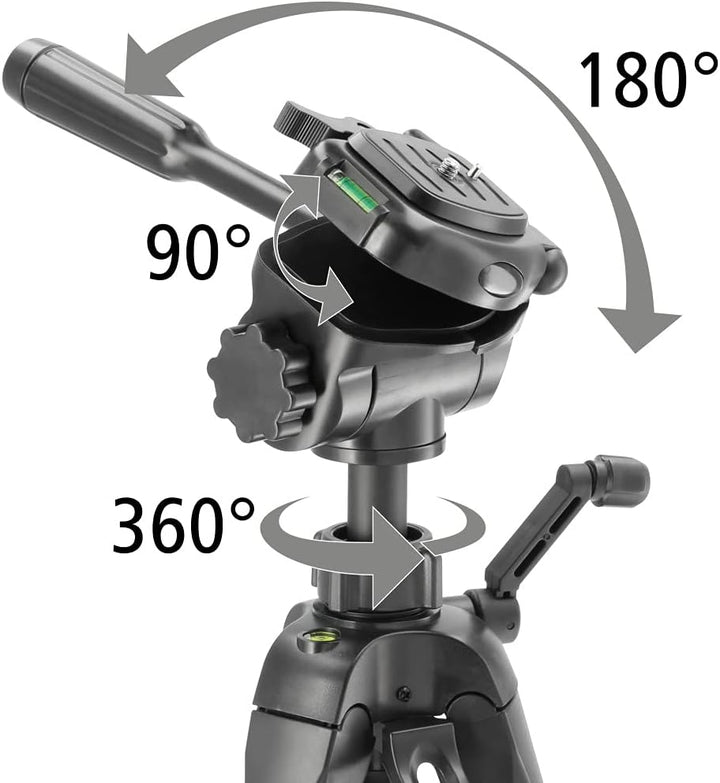Hama Stativ Kamera "Action 170 3D" (Tripod mit 62-170cm Höhe, Fotostativ inkl. Handy-Halterung und T
