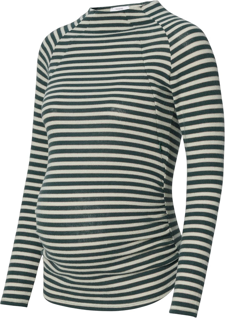 Noppies Damen Top Pomeroy Nursing Long Sleeve T-Shirt 34 Green Gables, 34 Green Gables