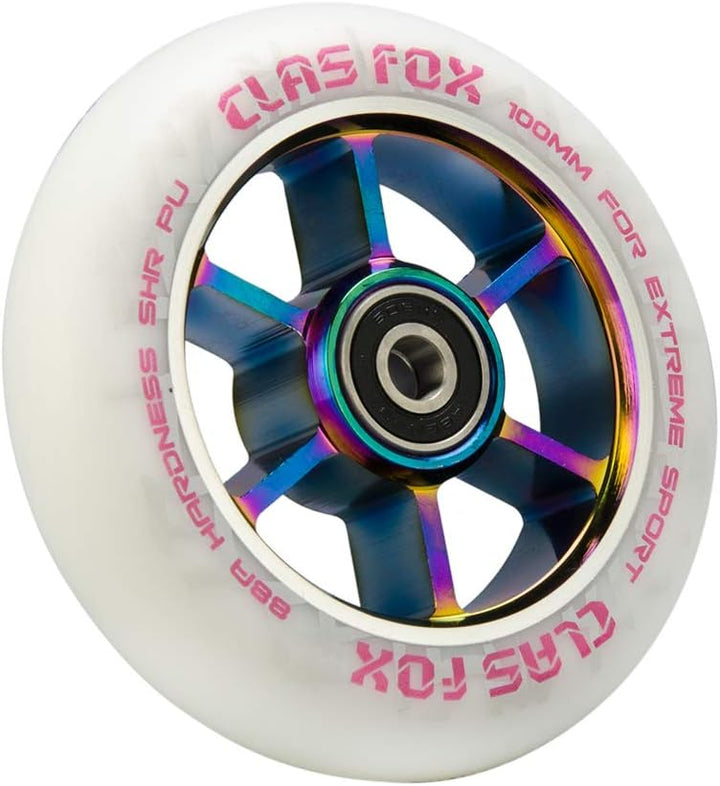 CLAS FOX Pro Stunt Scooter Rollen Roller Räder 110mm EIN Paar mit ABEC-9 Kugellager CNC Metallker (2