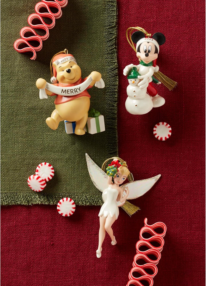 LENOX 2023 Tinker Bell Mistelzweig Ornament, 0,2 kg, Mehrfarbig, Tinker Bell