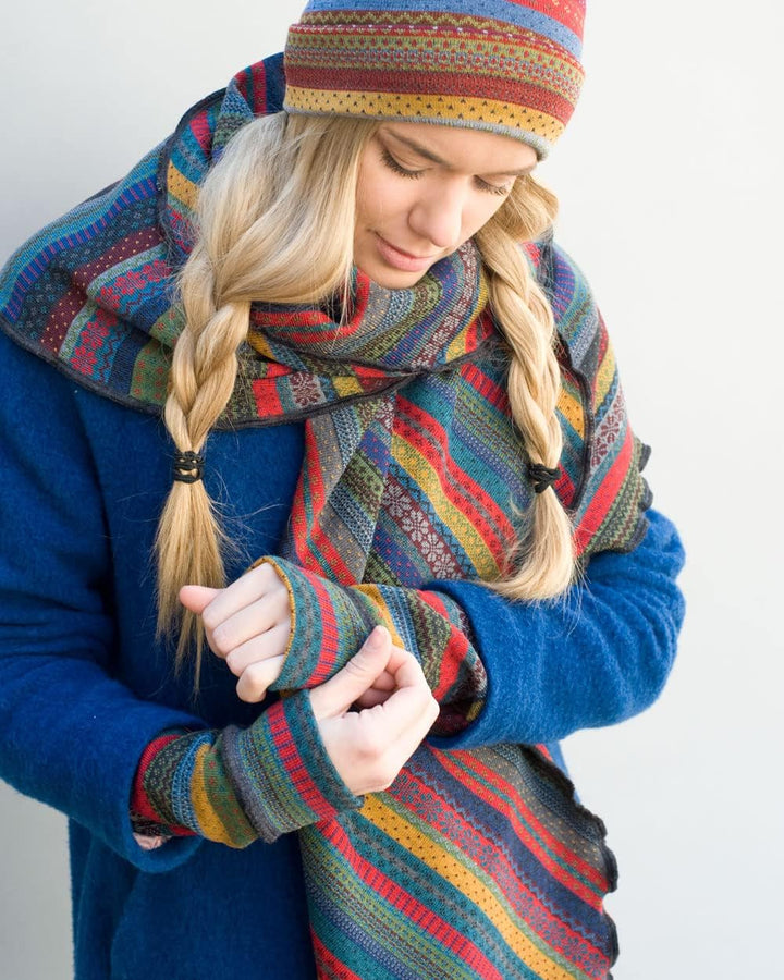 Merino Armstulpen Bo, 100% Wolle, Anthrazit