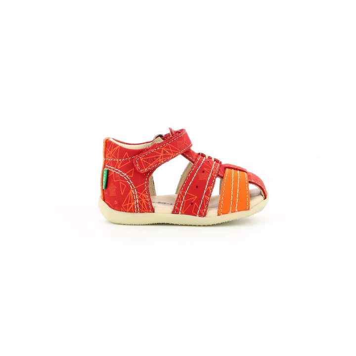 Kickers Unisex Baby Bigbazar-2 Sandale 19 EU Rot Orange Galactic, 19 EU Rot Orange Galactic