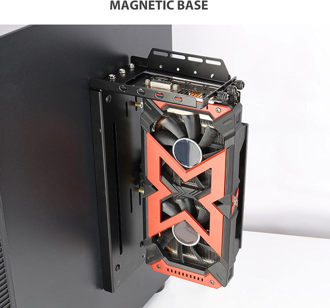 ASHATA Vertikale GPU-Halterung, PCI E 3.0 X16 Grafikkarte, VGA Unterstützung, Halterung für ATX PC G