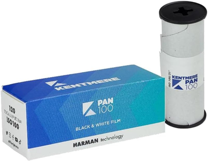 Kentmere Pan 100 Schwarz & Weiss 120 Mittelformatfolie