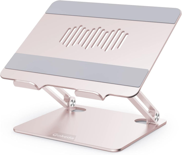 Gokeda Laptop Ständer, ergonomischer Laptopständer aus Aluminiumlegierung für den Schreibtisch, Note