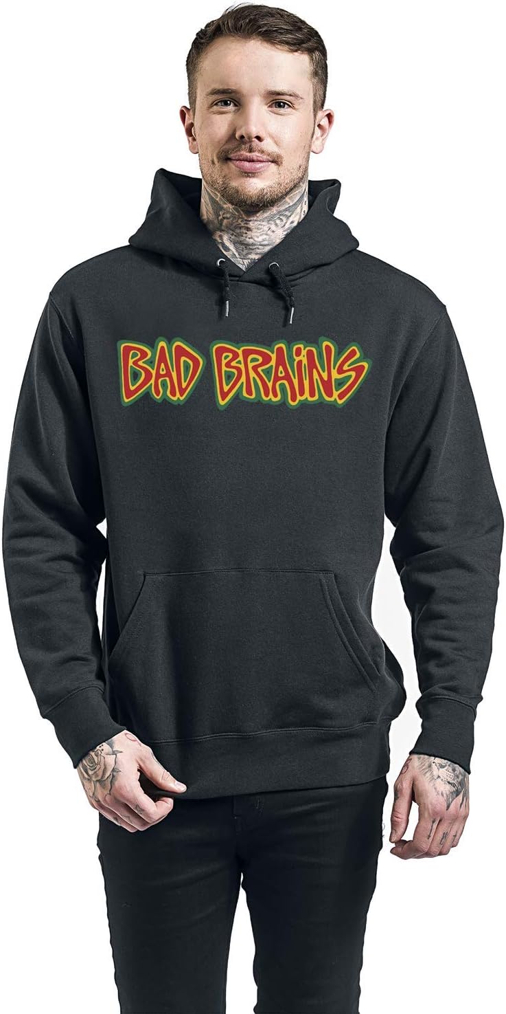 Bad Brains Männer Kapuzenpullover schwarz L 80% Baumwolle, 20% Polyester Band-Merch, Bands