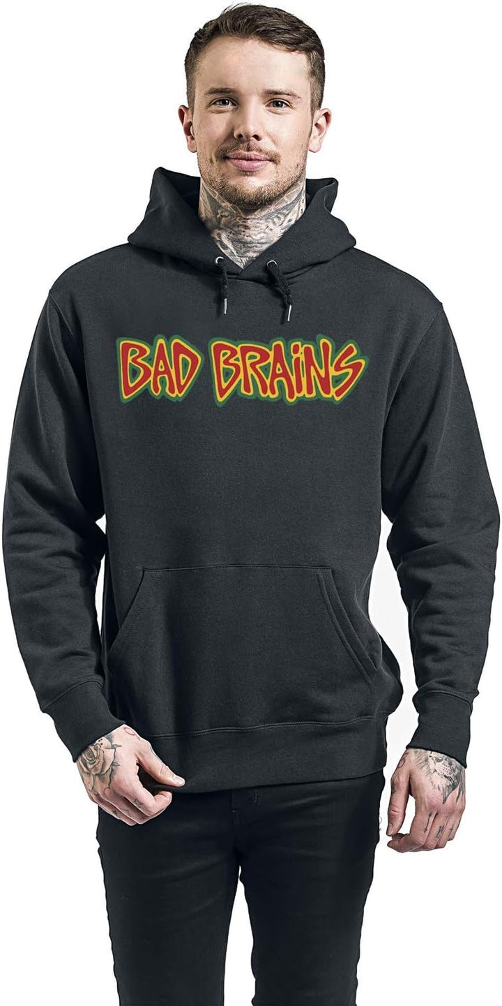 Bad Brains Männer Kapuzenpullover schwarz L 80% Baumwolle, 20% Polyester Band-Merch, Bands