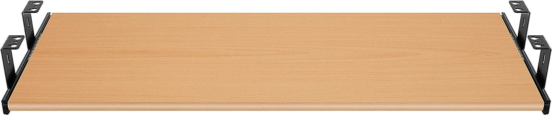 FIX&EASY Tastaturauszug mit Tastaturablage 600X400mm buche Dekor, Auszugschienen schwarz 400mm mit E